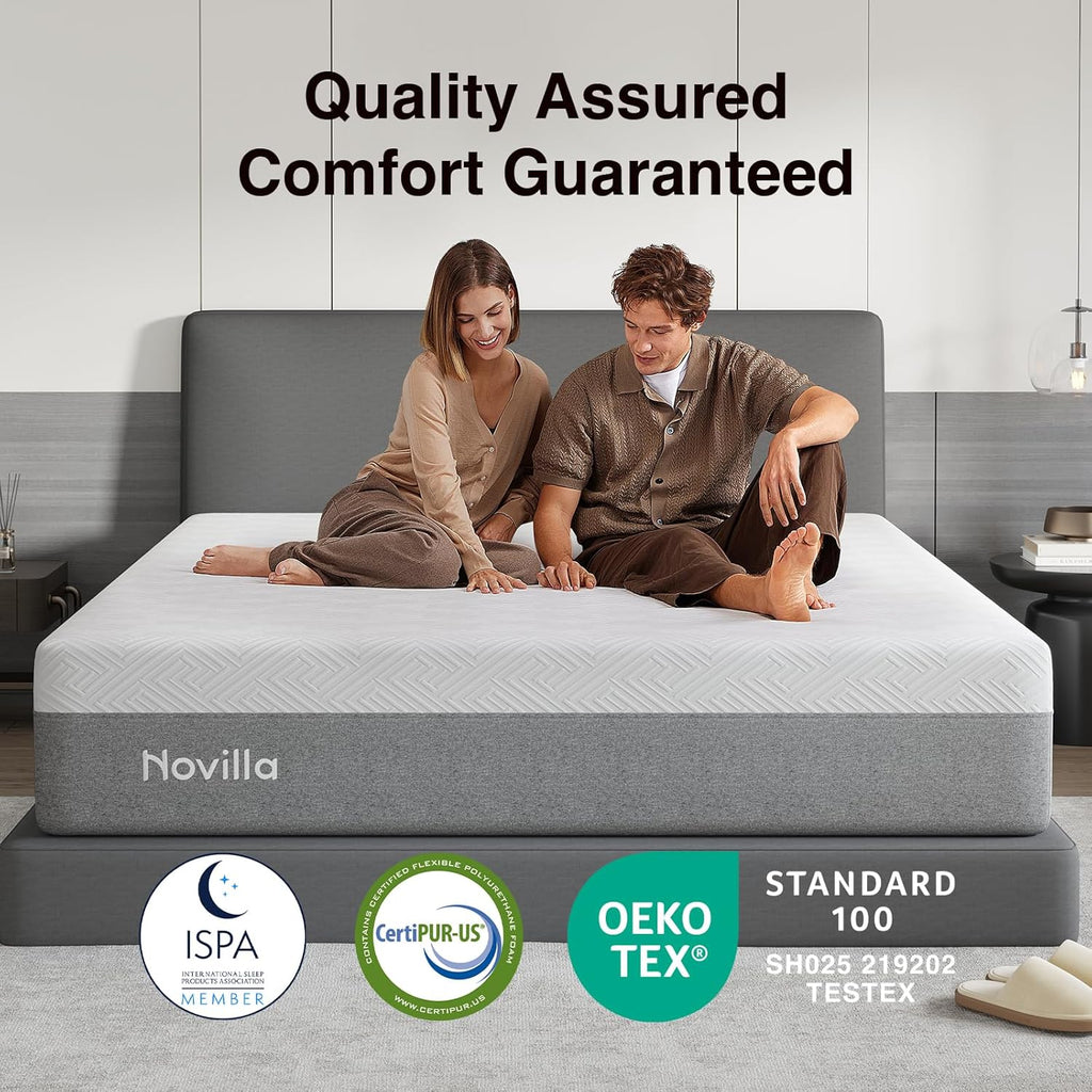 14 inch Novilla-Mattress-Suppotive-Pressure-Relieving